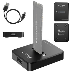 M.2 NVMe & SATA to USB C Docking Station - Plastic