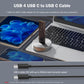 40Gbps USB 4 M.2 NVMe SSD to USB C Docking Station -- Aluminum Alloy